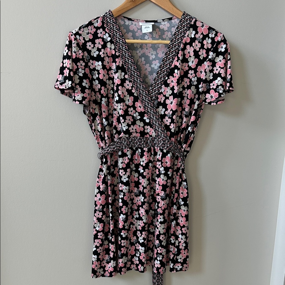 Motherhood Oh Baby Pink and White Floral Blouse